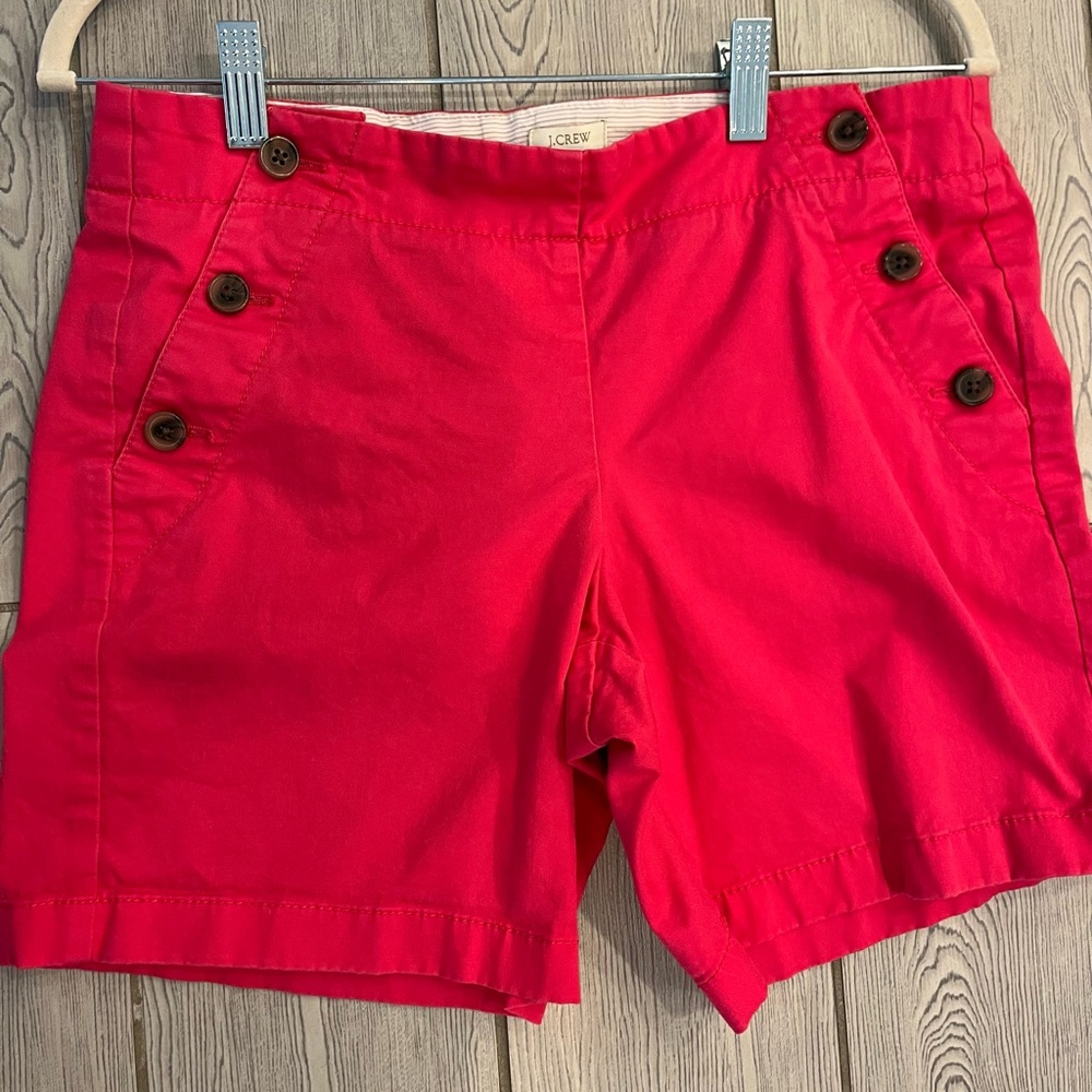 J Crew ssilor Shorts Berry Pink/ Red